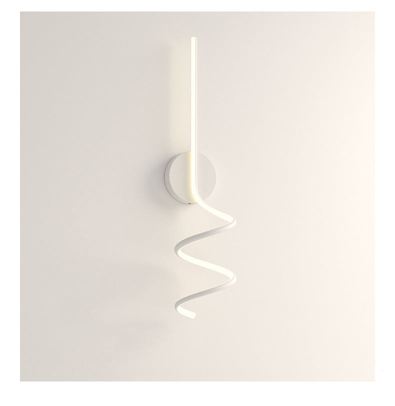 Arisha Applique Murale LED Spirale Moderne Pour Chambre, Couloir, Salon