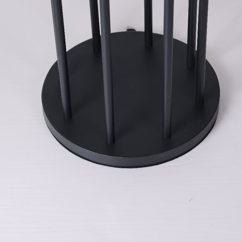 Ray Lampadaire Cylindre Simple, Métal/Verre, Gris, Jardin