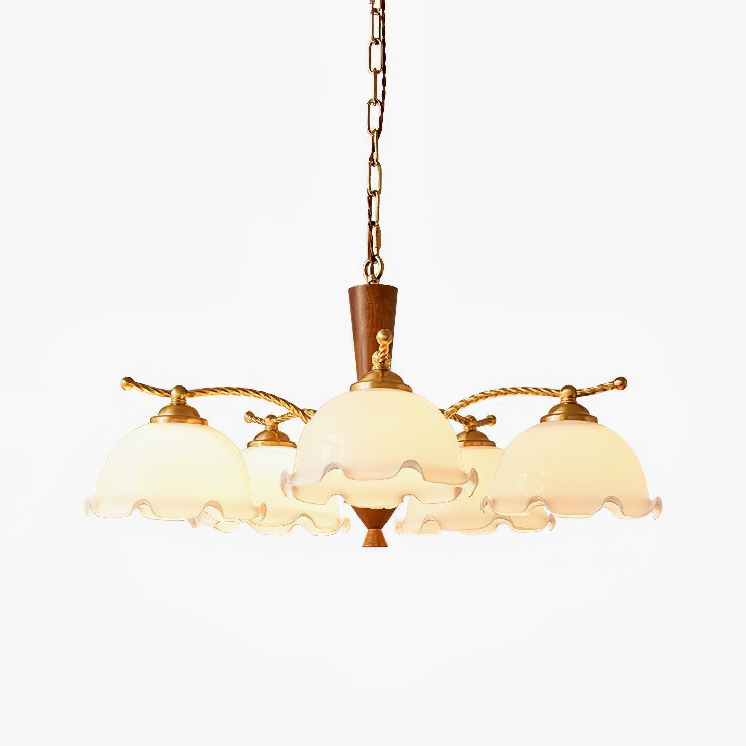 Daisy Vintage Glass Chandelier - Blowlighting