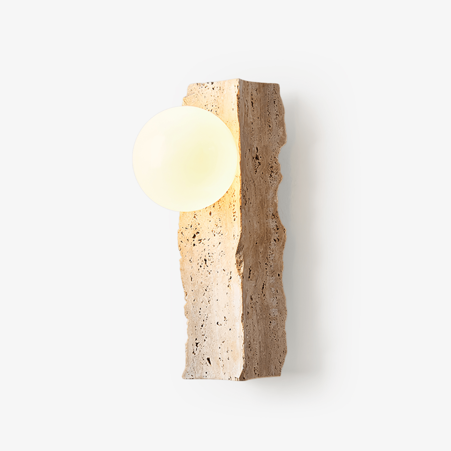 Elnoren Organic Travertine Wall Light - Letslighting