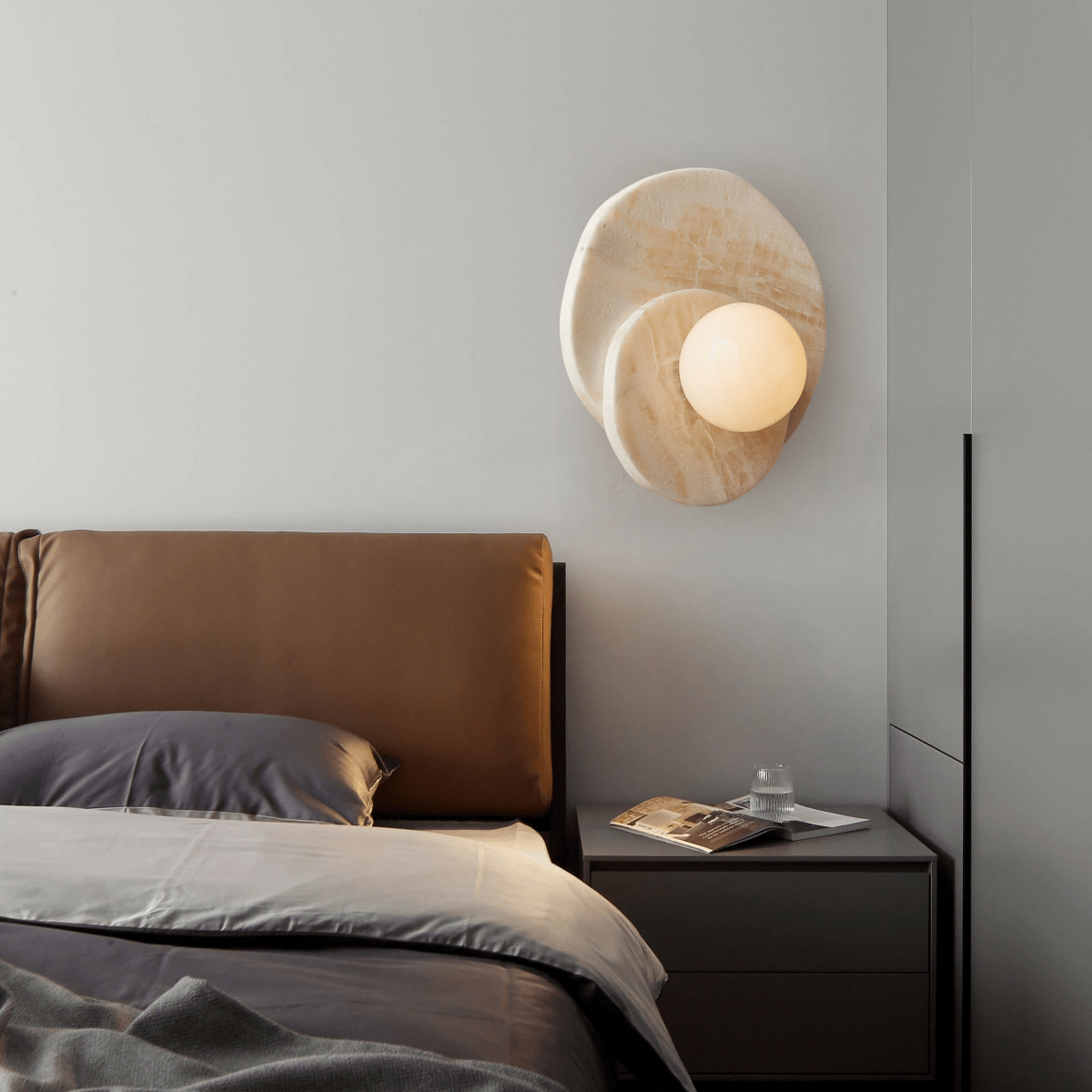 Alorarae Organic Alabaster Wall Light - Letslighting