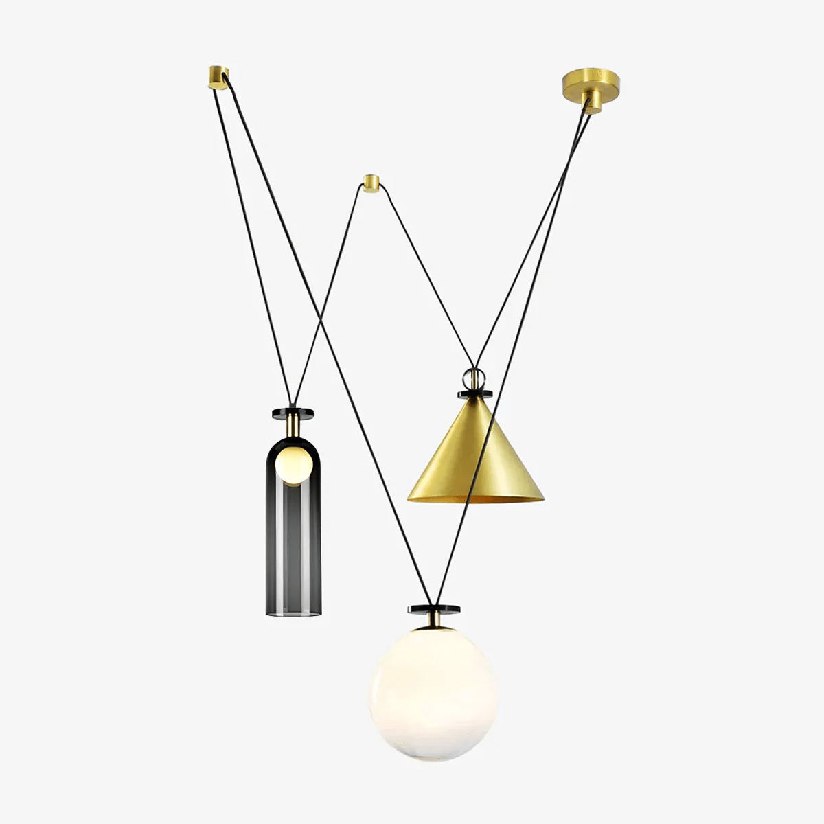 Geometric Shape Art Modern Chandelier - Blowlighting