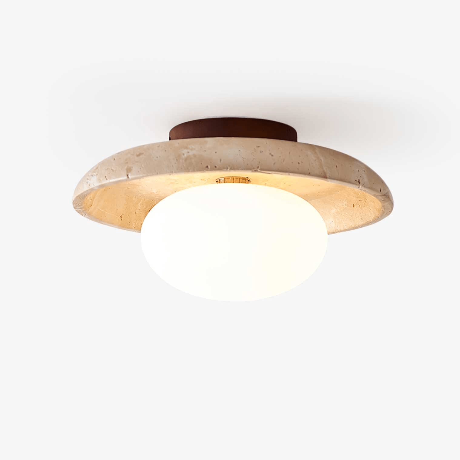 Cataliel Minimalist Travertine Ceiling Light - Letslighting