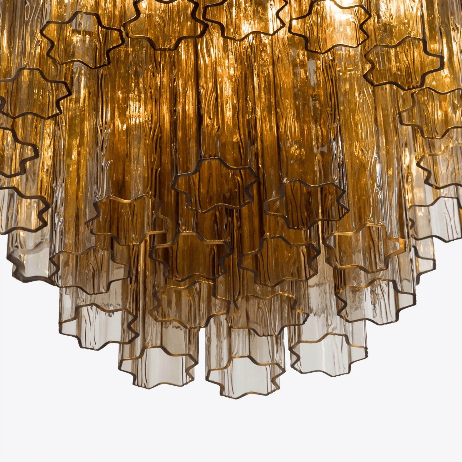 Aurora Chandelier Small Treviso Murano Glass Tube - Blowlighting