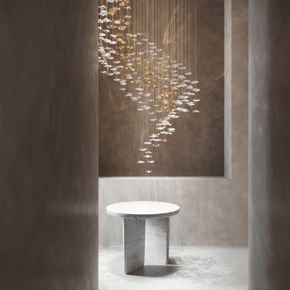 Cezorisra Luxury Brass Linear Chandelier - Blowlighting