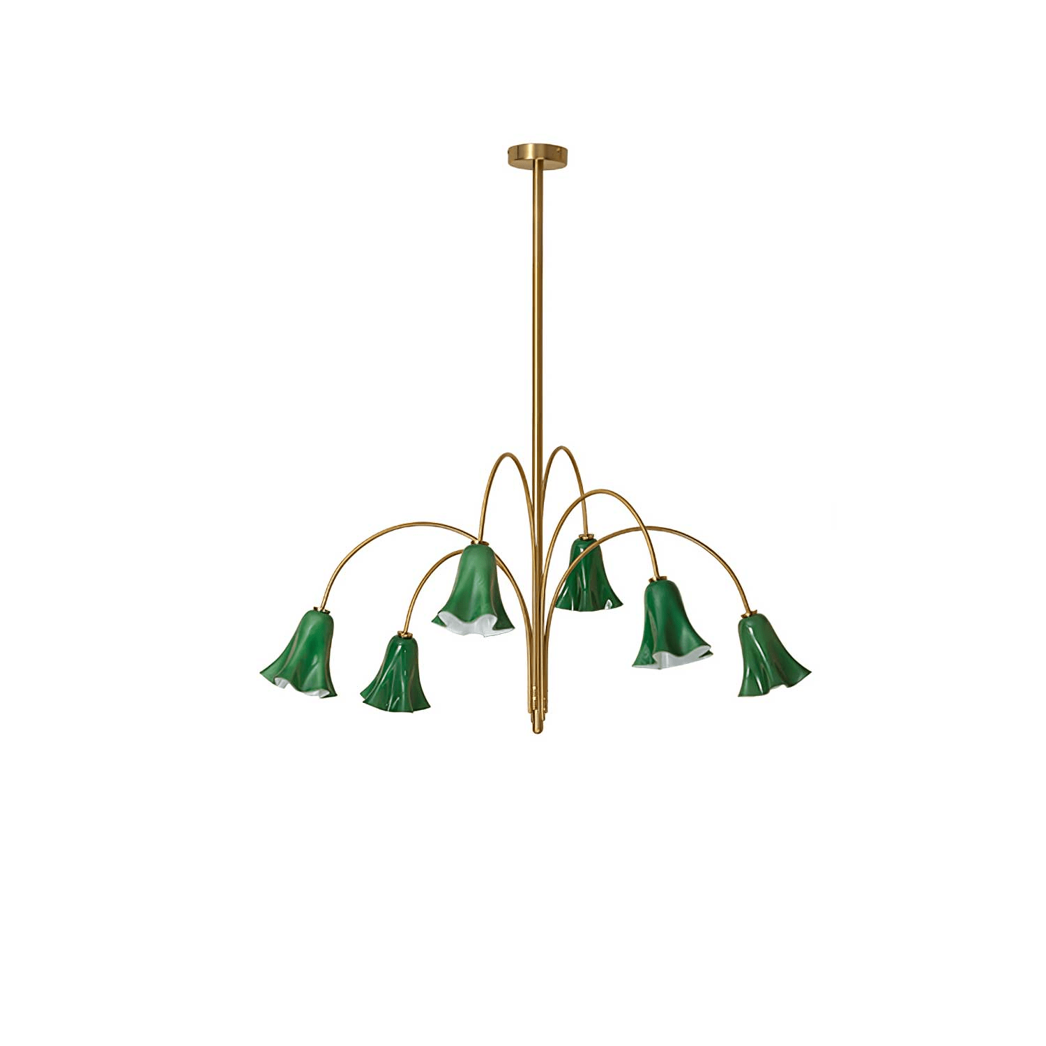 EmeraldBell Glass Pendant Chandelier - Blowlighting