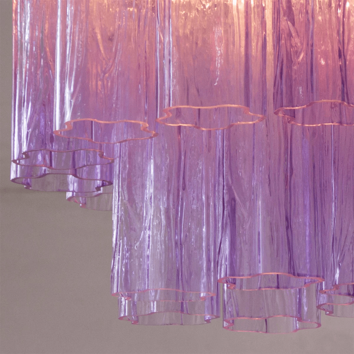 Aurora Ceiling Lamp Pink Waterfall Style - Letslighting
