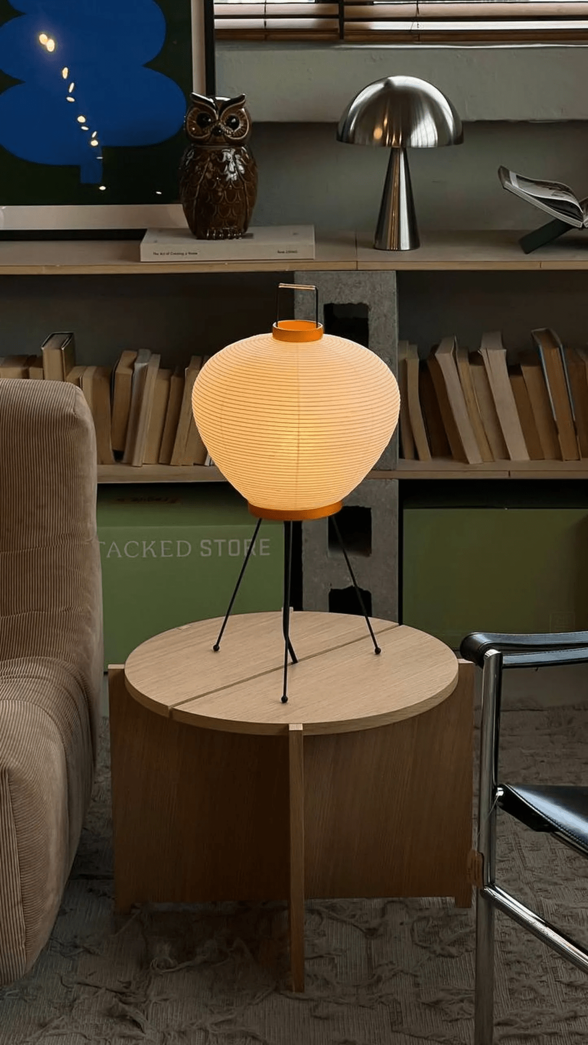Solis Lampe de Table en Papier Washi 3A/9A