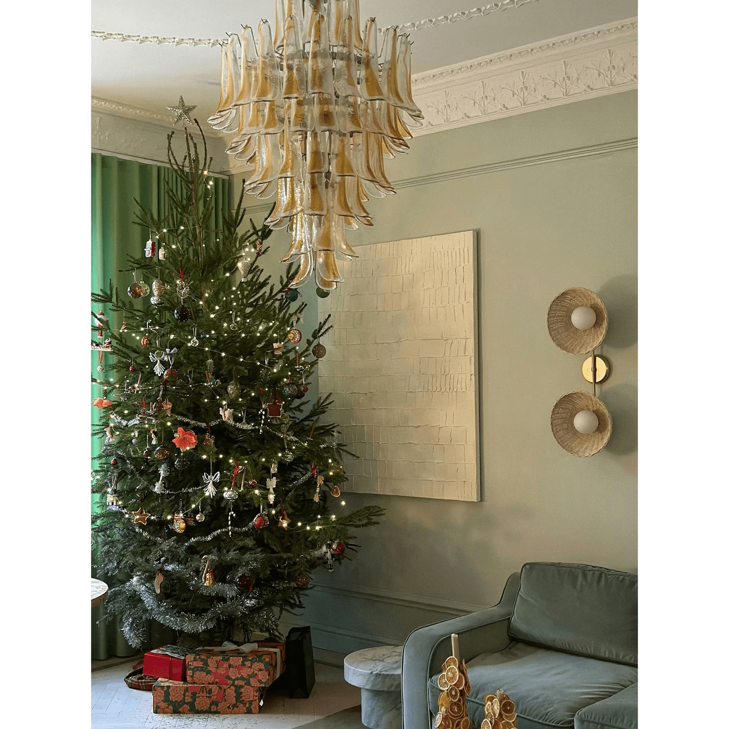 Dravina Suspension en Pétales de Verre