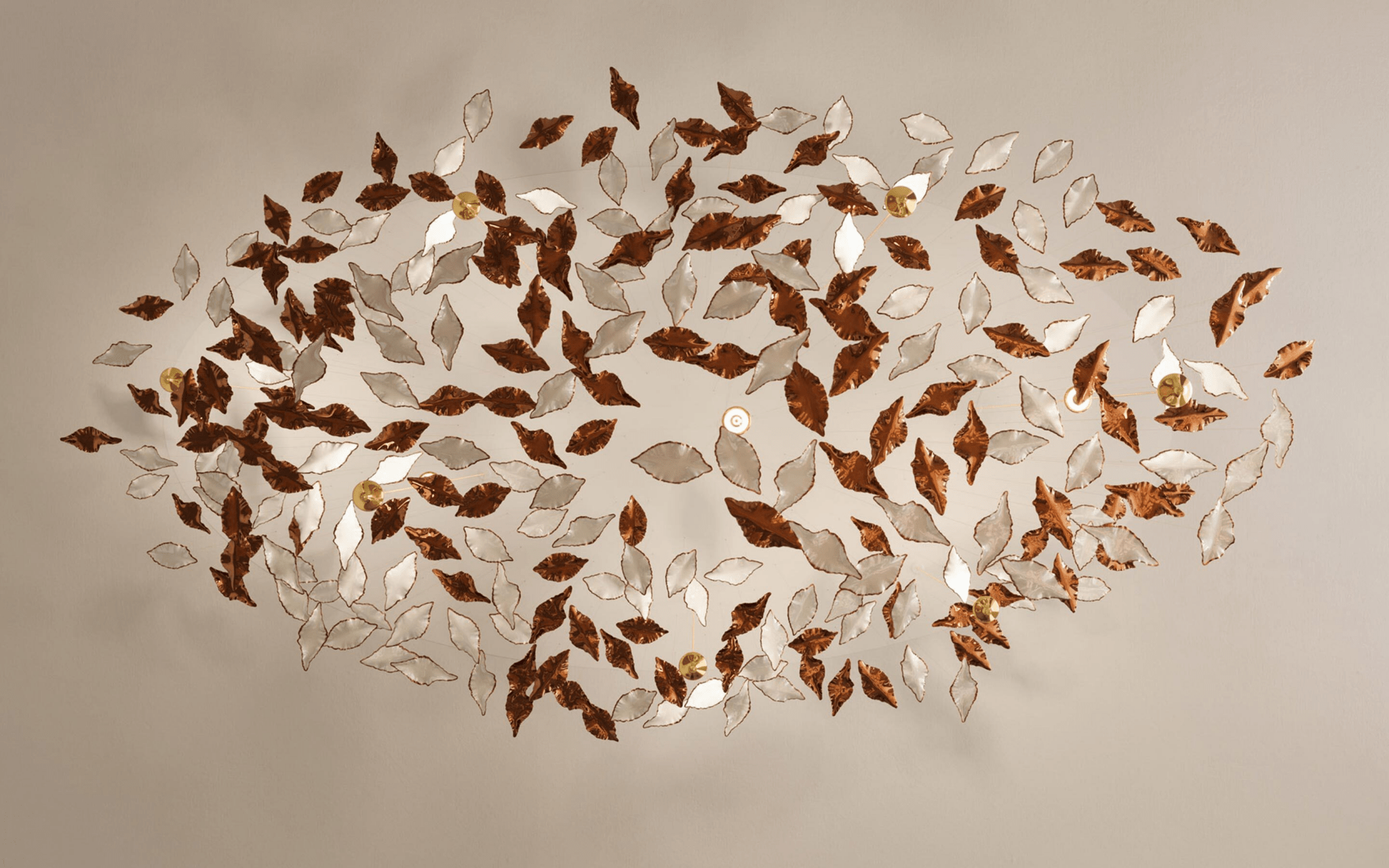 Leaf Twisted Sculptural Customize Chandelier - Vakkerlight