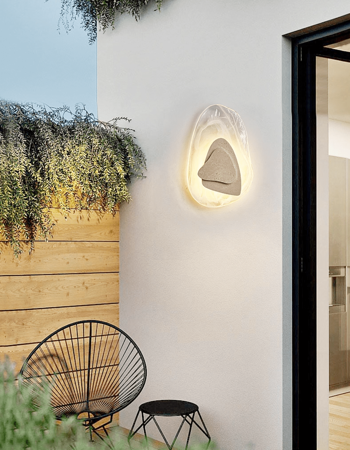 Eira Applique Murale Minimaliste Moderne en Travertin