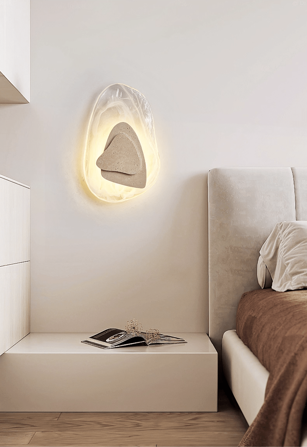 Eira Applique Murale Minimaliste Moderne en Travertin