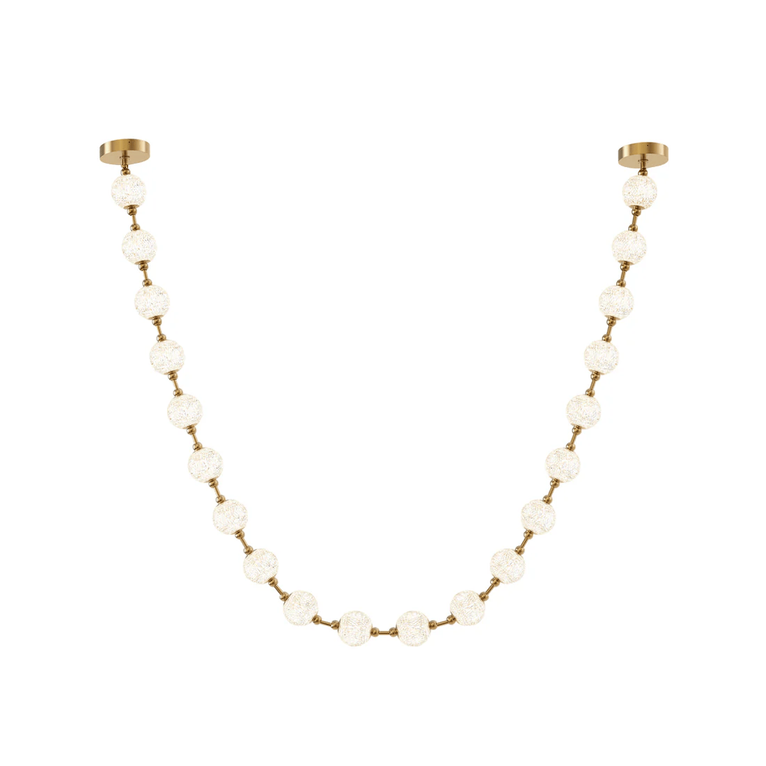 Strand Collier Aluminium Acrylique Lustre