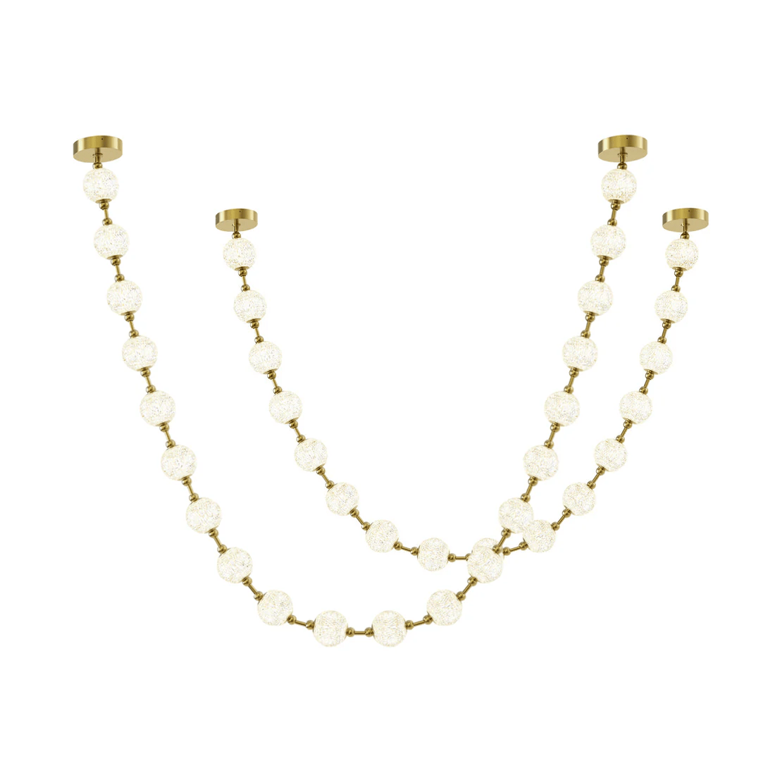 Strand Collier Aluminium Acrylique Lustre