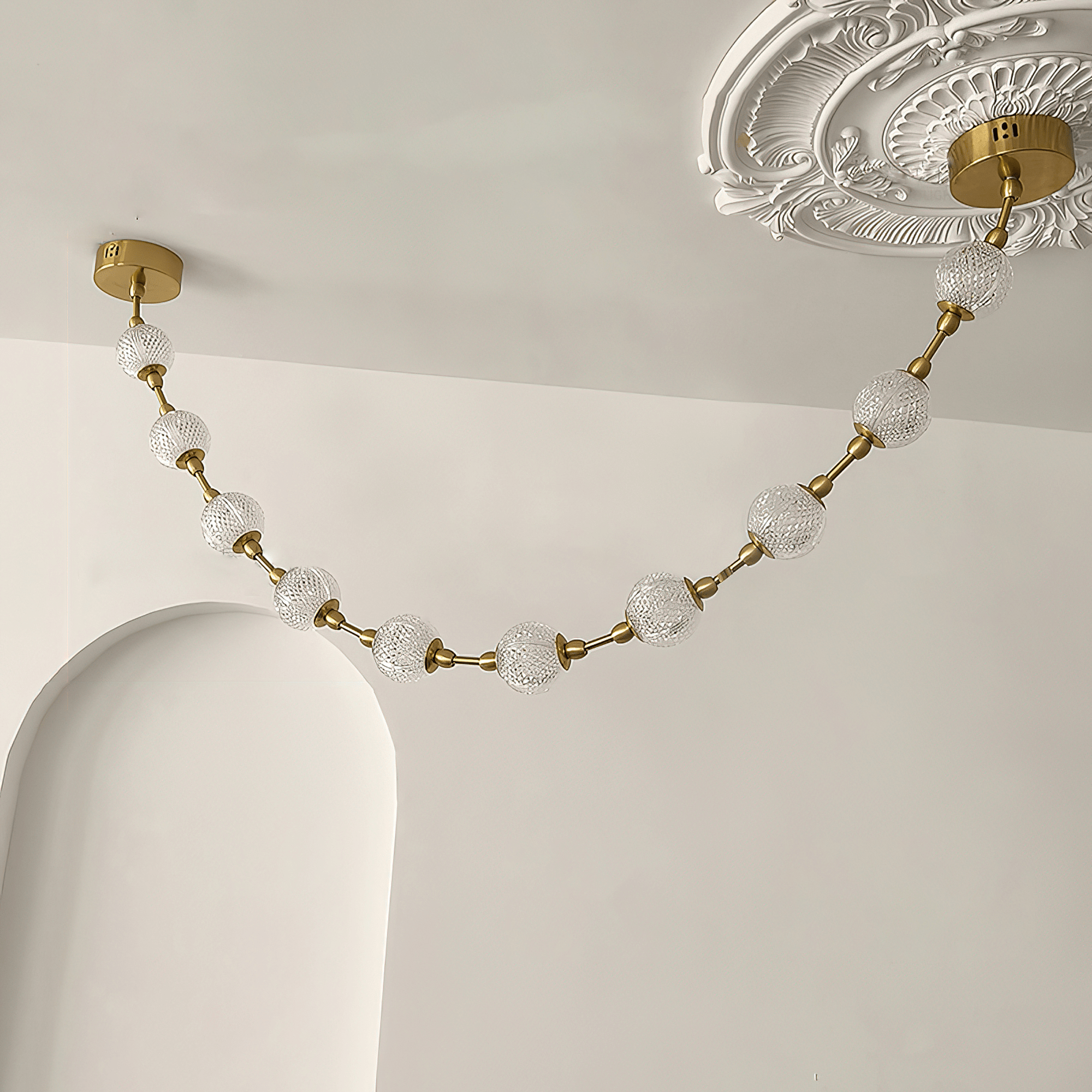 Strand Collier Aluminium Acrylique Lustre