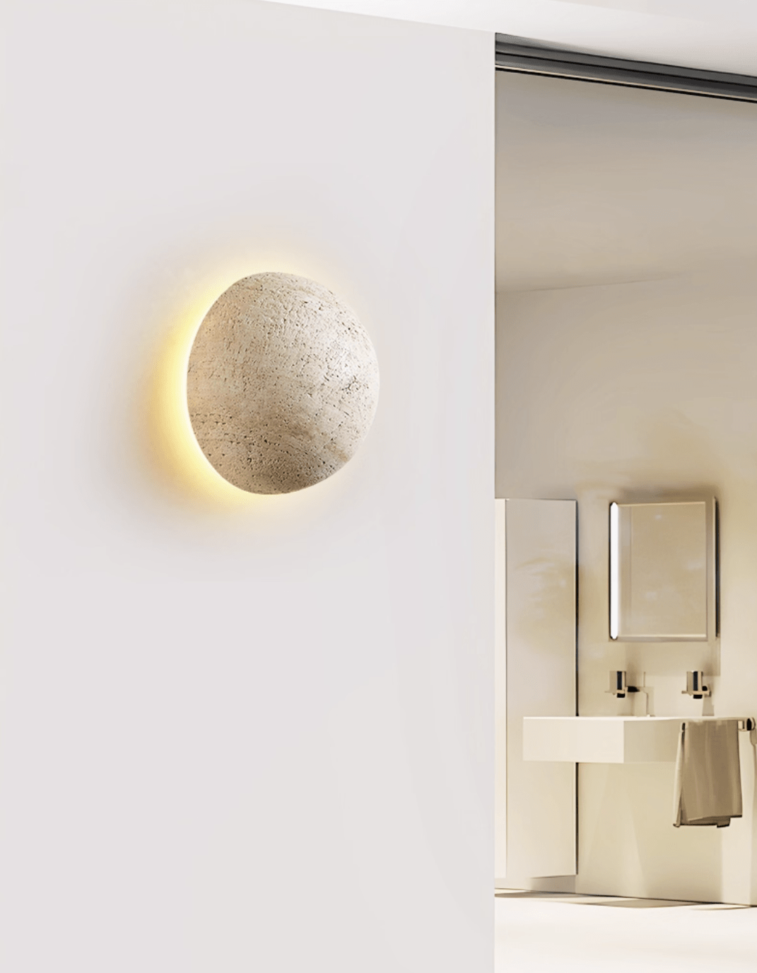 Pebble Applique Murale Minimaliste Moderne en Pierre