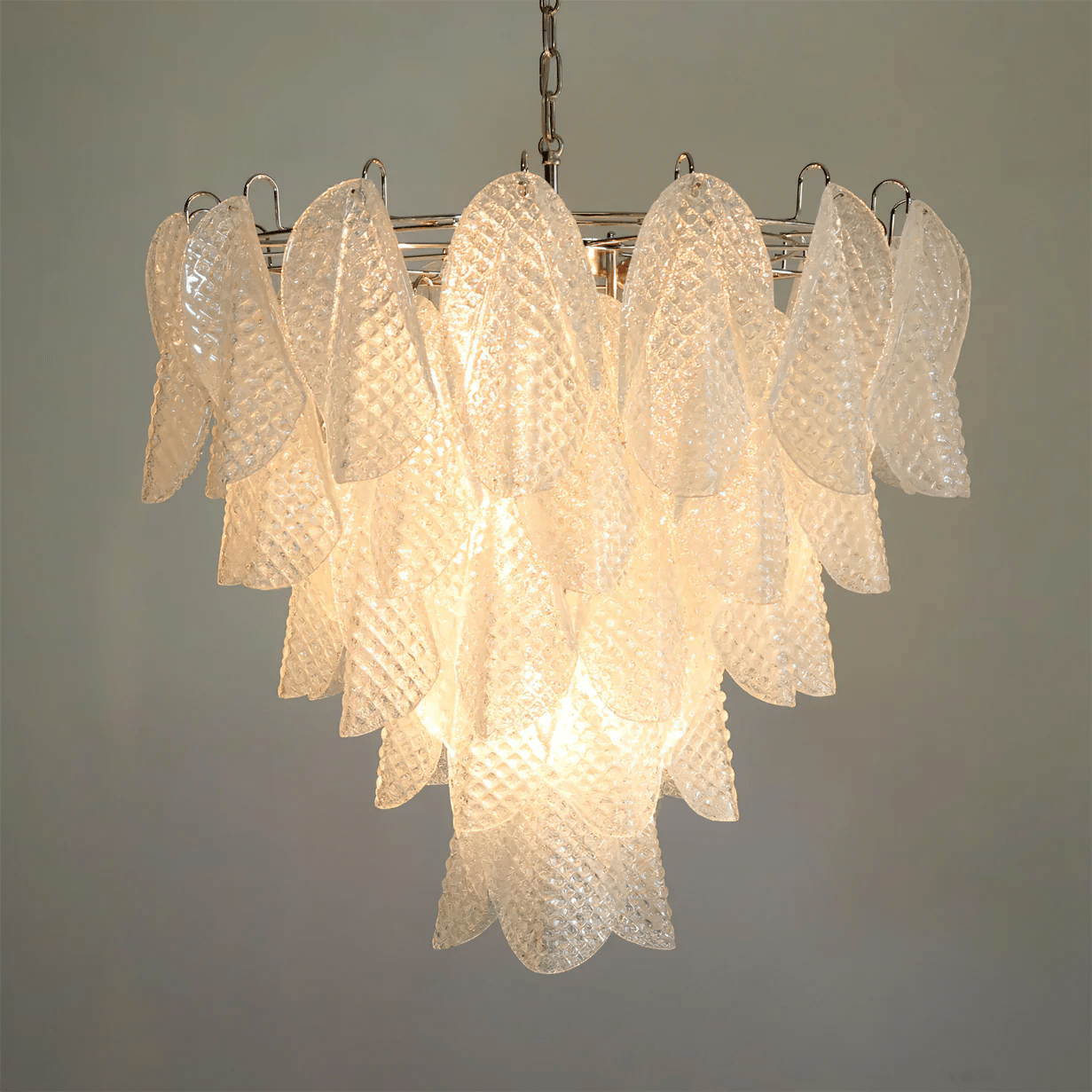 Murano Lustre Élégant en Verre Goutte