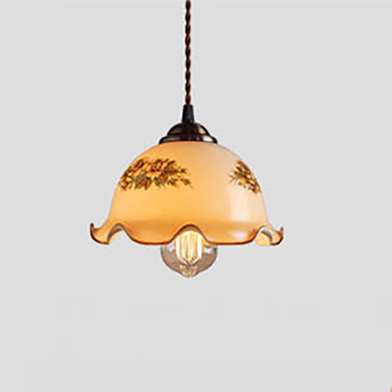 Valentina Moderne Fleurs Métal/Verre Suspension Salle d'étude/ Salon