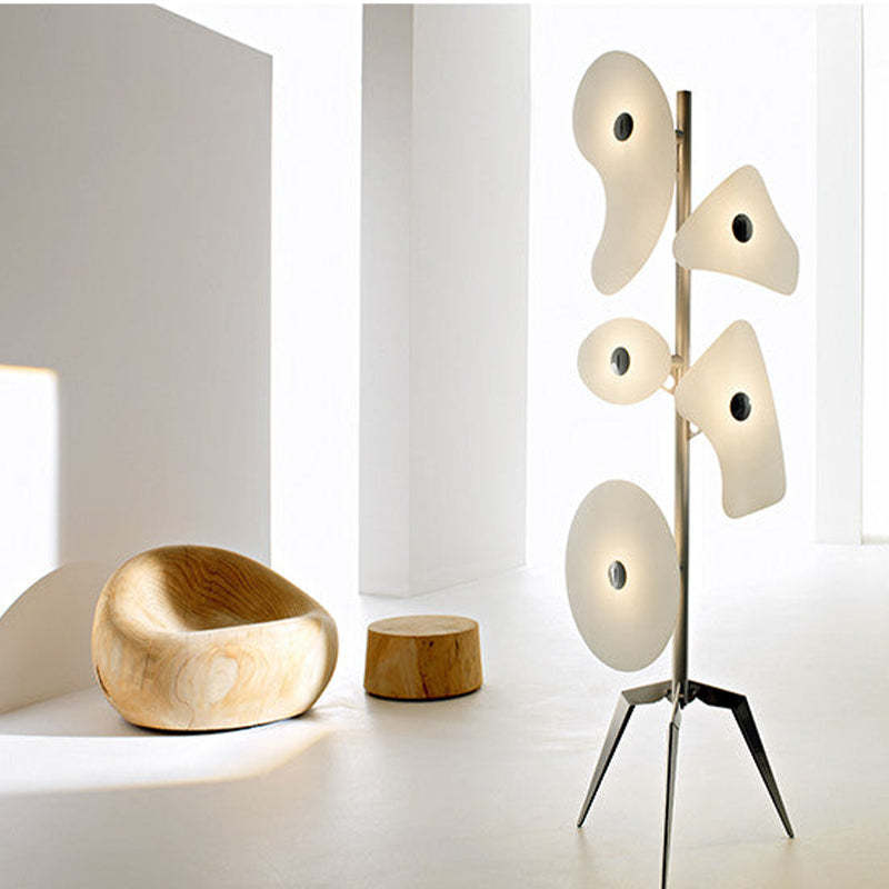 Valentina Lampadaire Design Géométrique Coloré, Métal/Résine, Salon