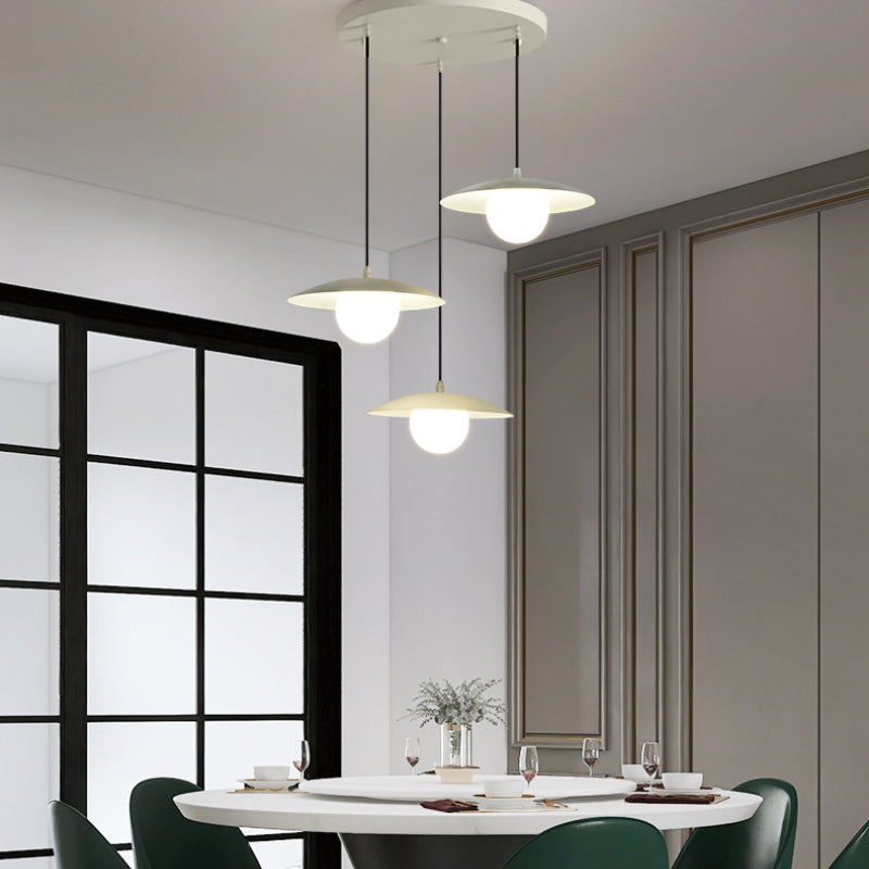 Valentina Moderne LED Suspension Métal Noir Salle À Manger/Chambre À Coucher