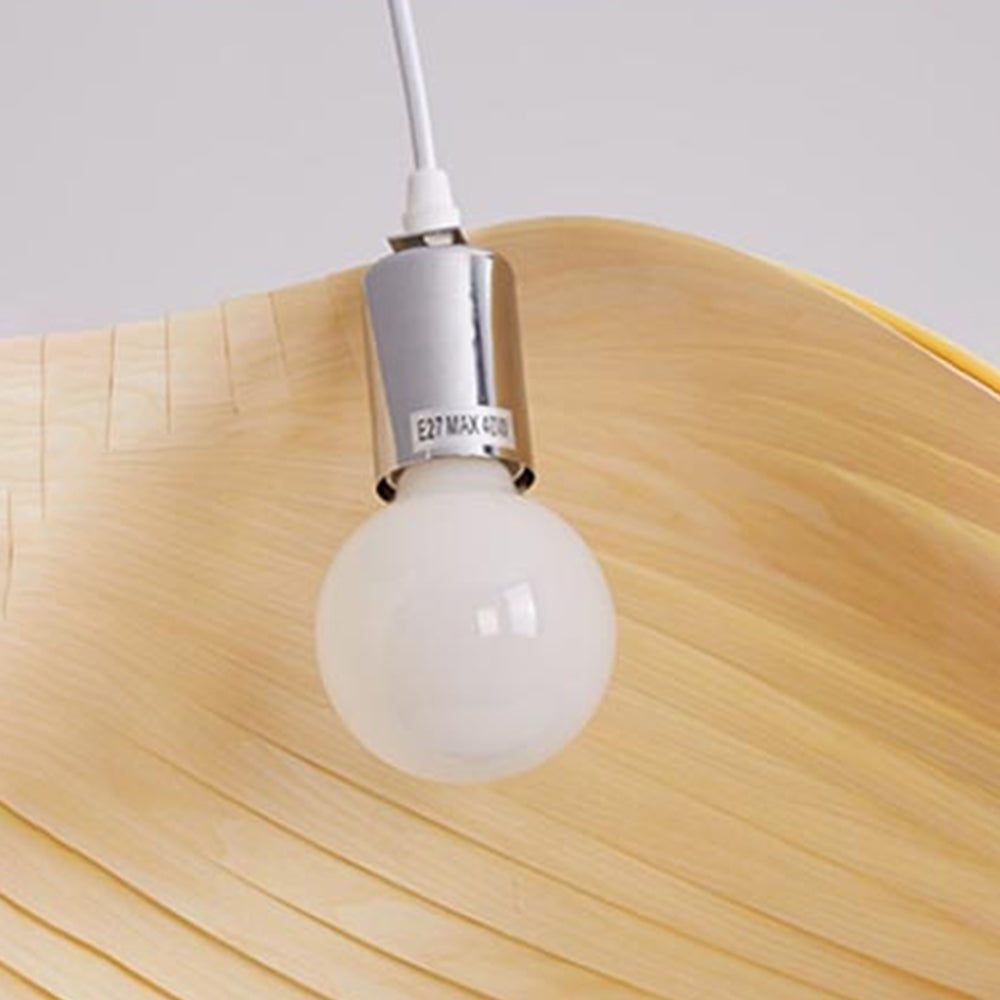 Muto Suspension Spirale Moderne, Metal/Bois, Bois, Salon