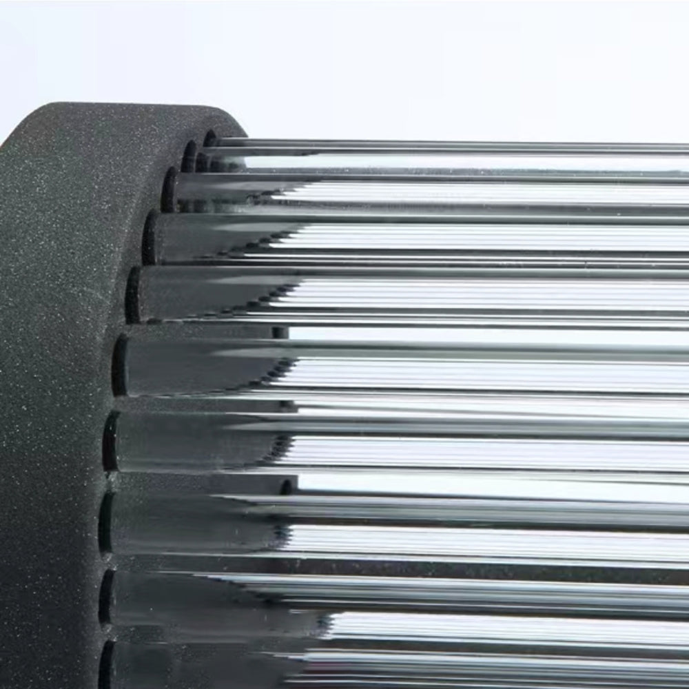 Ray Applique Murale Semi Cylindrique, Métal/Verre, Extrérieur