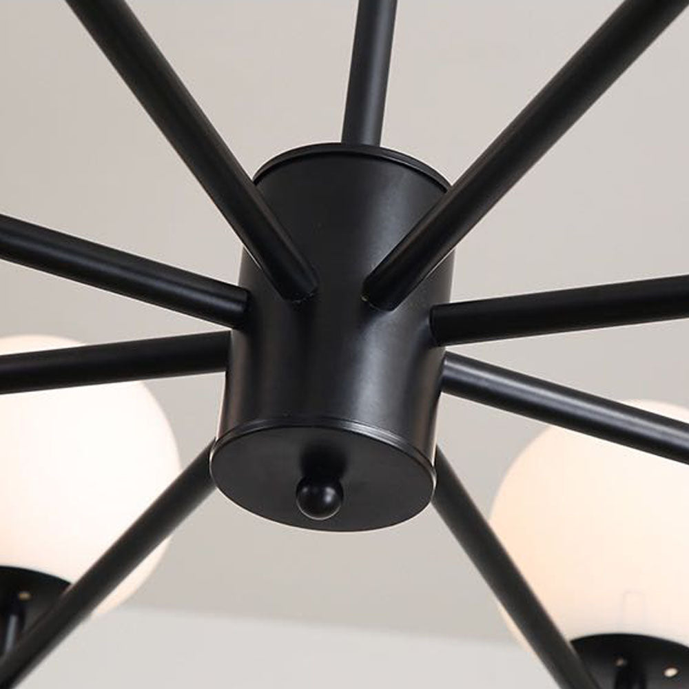Silva Suspension Multi Nordique, Metal/Verre, Or/Noir, Chambre