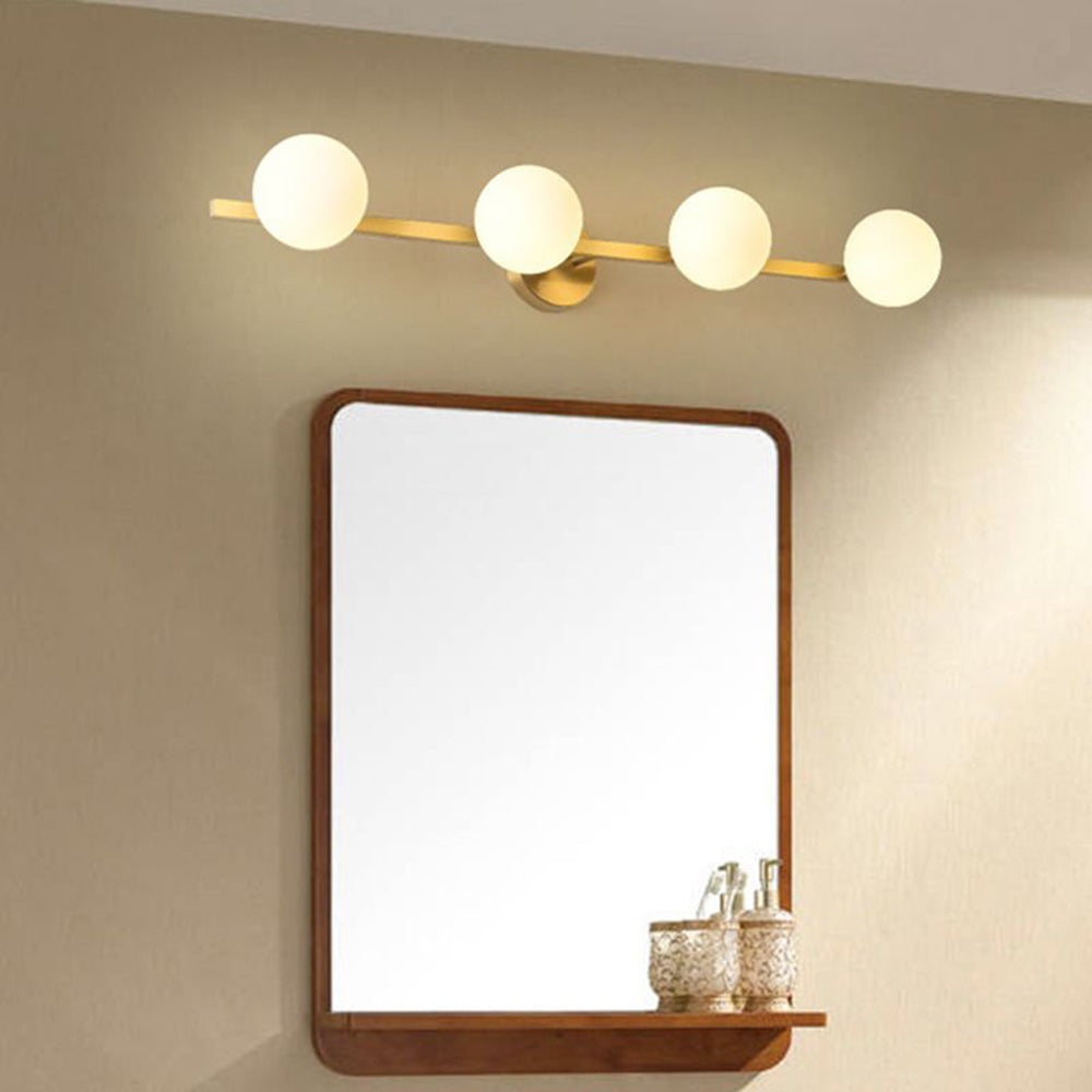 Valentina Applique Murale Design LED Linéaire Globe Moderne Métal/Verre Intérieur Salle de Bain