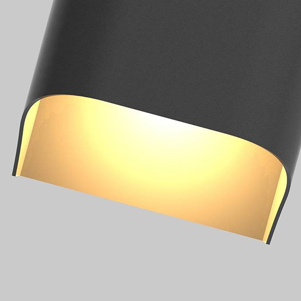 Ray Vintage Design LED Applique Murale Noir Métal Extérieur