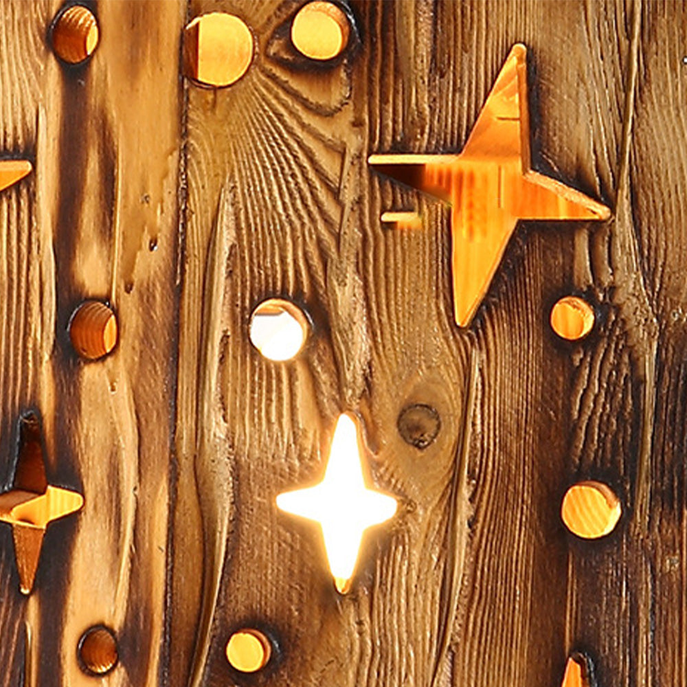Epoch Suspension Irrégulier Rustique, Bois/Metal, Bois, Chambre