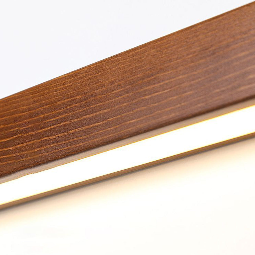 Muto Applique Murale Linéaire Minimaliste Bois Marron/Bois Chambre