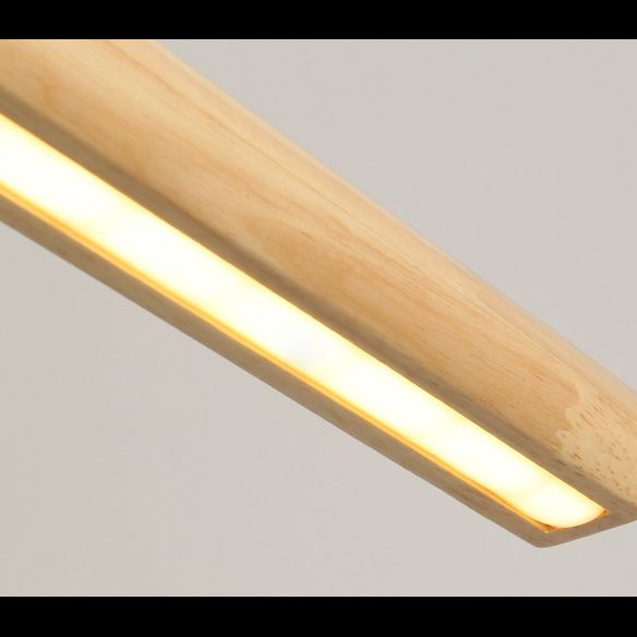 Muto Moderne LED Suspension Métal Bois Chambre à coucher Salon