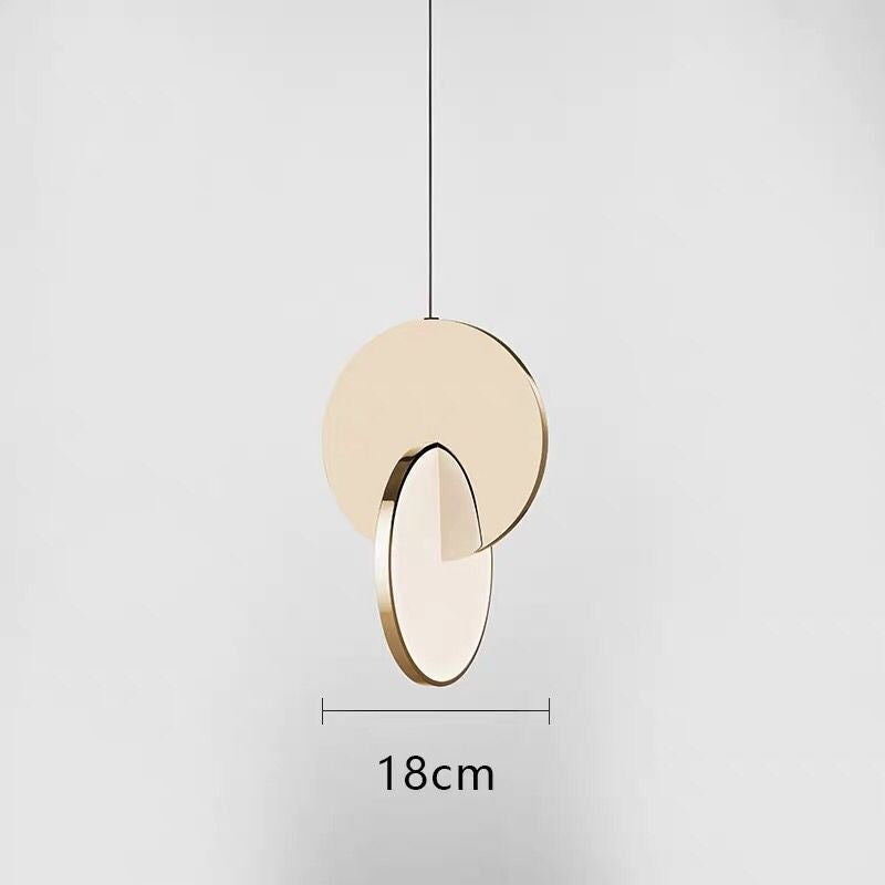 Arisha Luminaires Suspension Minimaliste Métal Or/Argent Salon