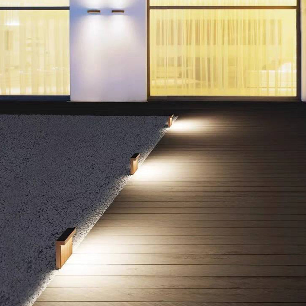 Ray Extérieure Géométrique Minimaliste, Métal, Bois, Extérieur