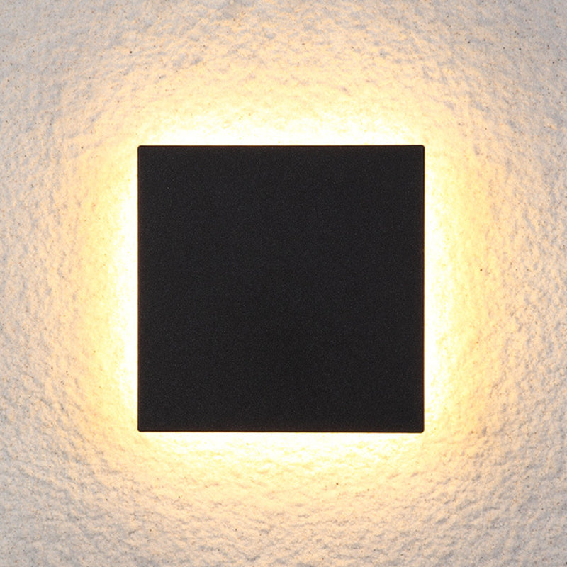 Ray Applique Murale Rond/Carré Moderne Noir/Blanc, Cour