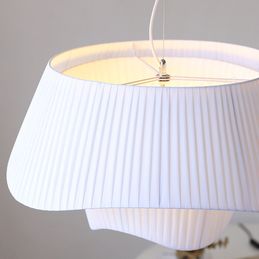 Ritta Suspension Nordique, Métal/Tissu, Blanc, Salon