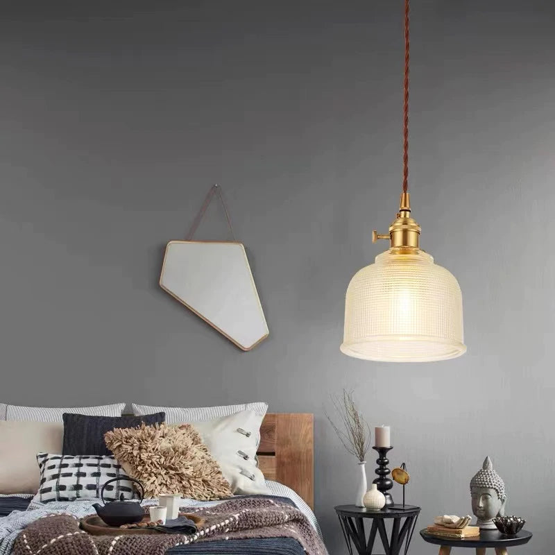 Valentina Vintage Luminaires Suspension, Bleu/Rouge/Transparent/Ambre
