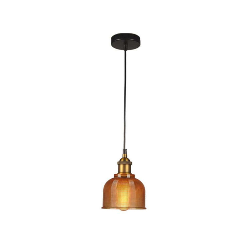 Valentina Vintage Luminaires Suspension, Bleu/Rouge/Transparent/Ambre