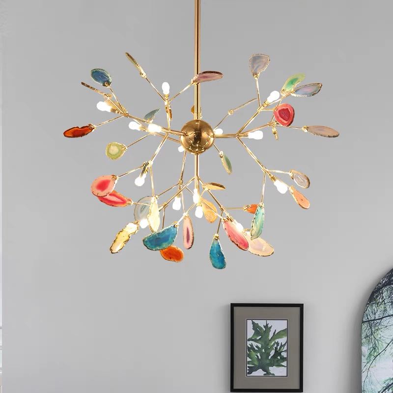 Arisha Lustre Coloré Branche Feuille Design, Salon/Chambre