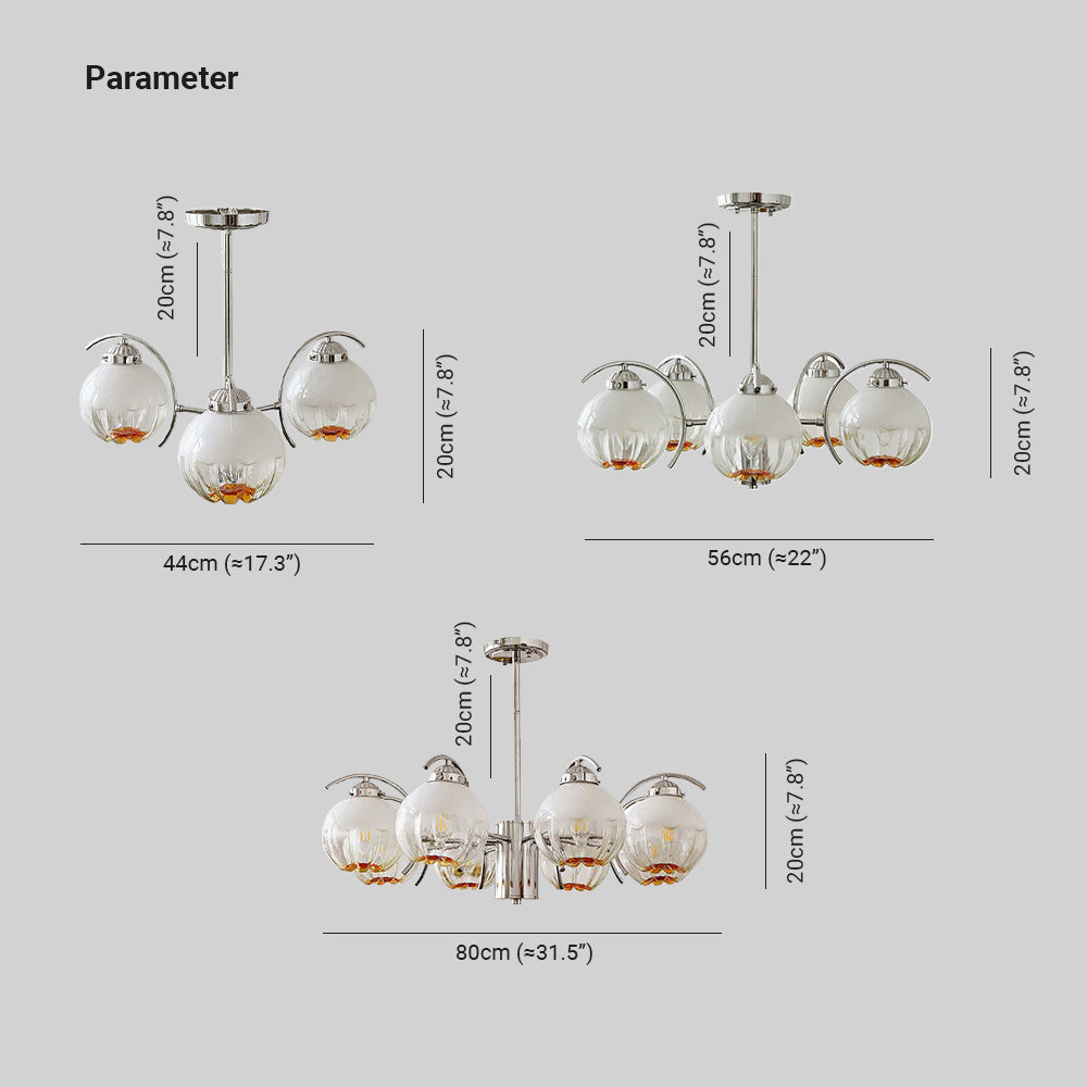Valentina Lustre Moderne, Metal/Verre, Blanc, Chambre
