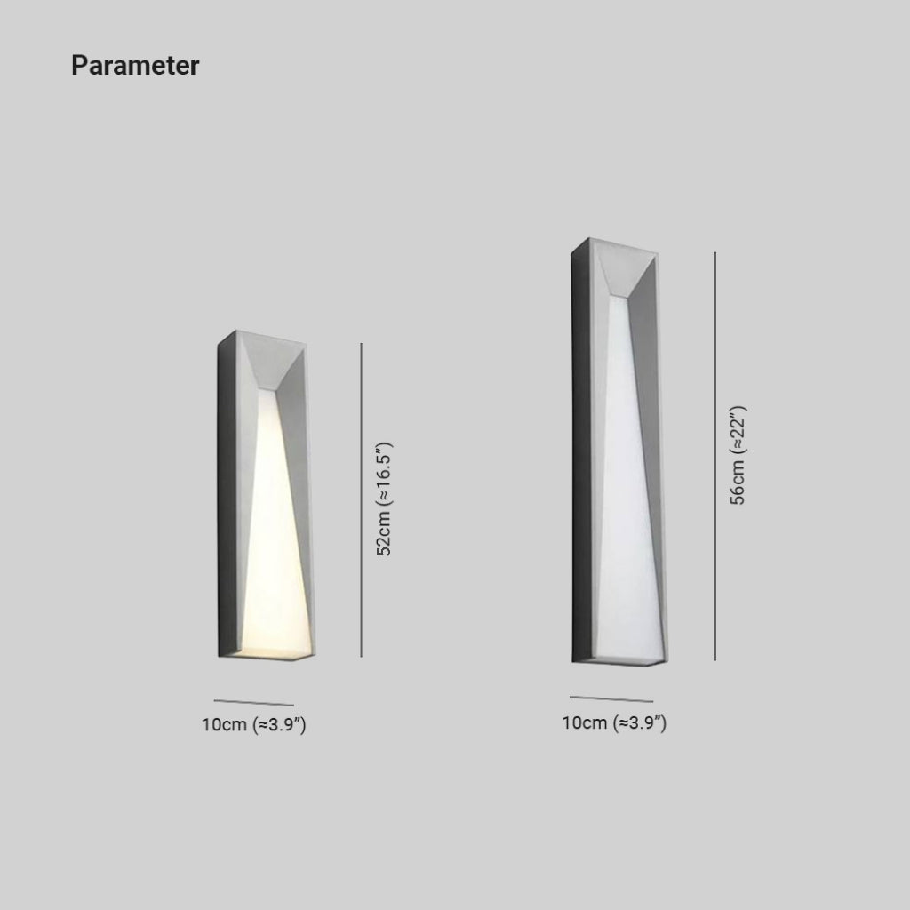 Ray Moderne LED Applique Murale Noir/Gris Métal Extérieur