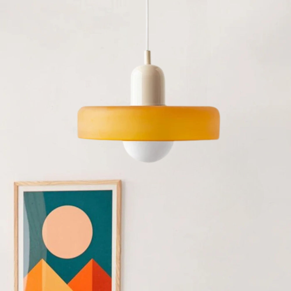 Valentina Suspension Ronde Vintage Verre Salon