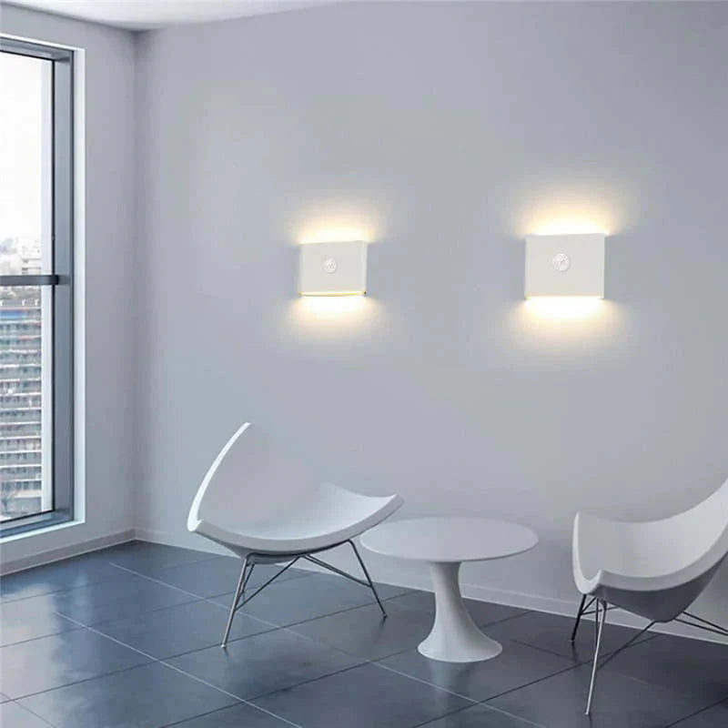 Ray Applique Murale LED Moderne Minimaliste, Noir/Blanc, Cour