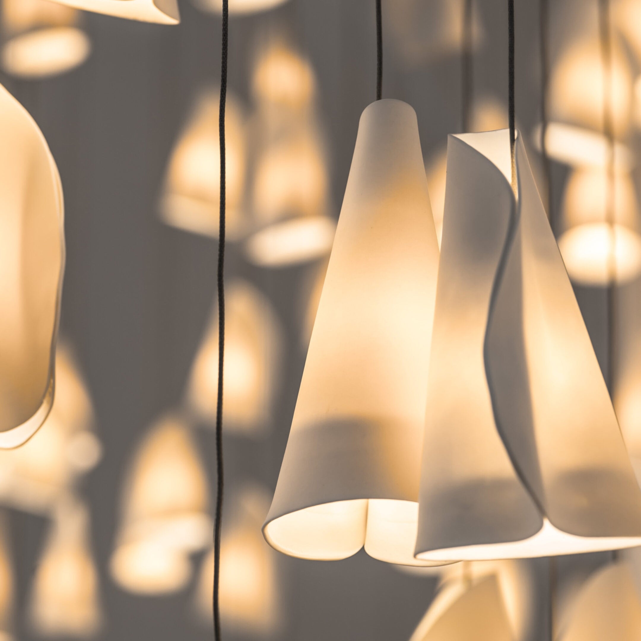 Ulfuvye Porcelain Ceramics Pendant Lamp - Lamp Copper