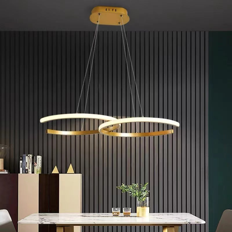 Arisha Luminaires suspension de lumière pendante de l'anneau LED pour la salle à manger