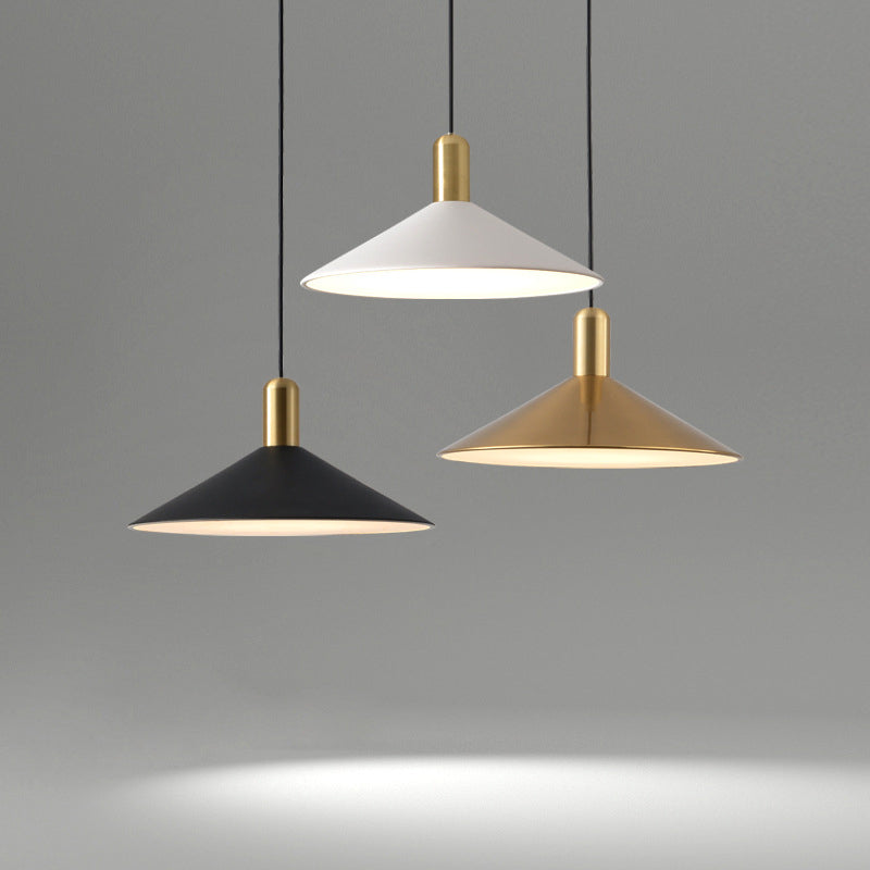 Arisha Suspension Moderne LED Acrylique/Métal, Noir/Blanc/Or, Salon