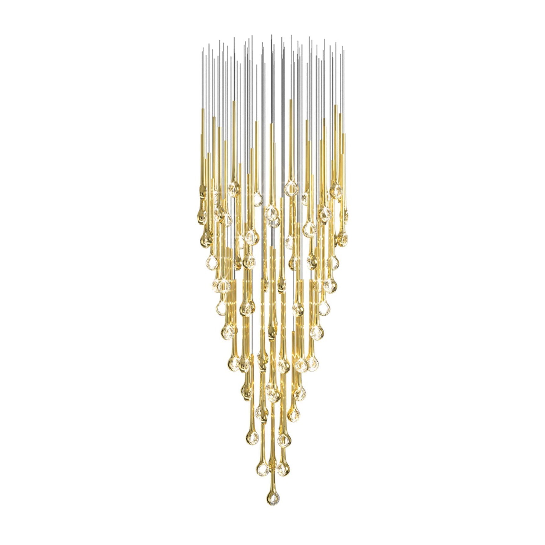 Cicarir Gradient Gold Glass Chandelier - Blowlighting