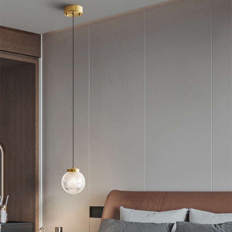 Valentina Suspension Globe Moderne, Métal/Verre, Or, Chambre