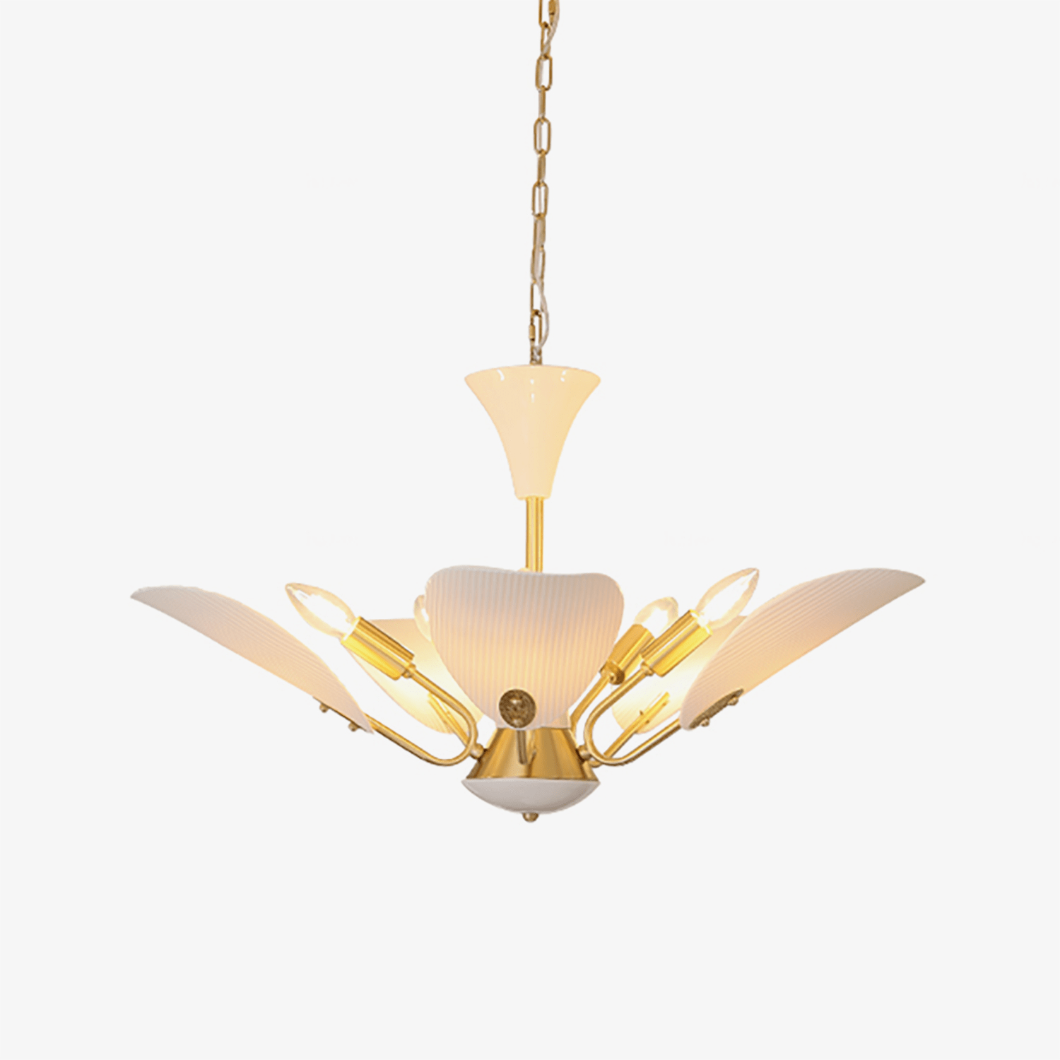 Liora Blossom Metal Ceramics Chandelier