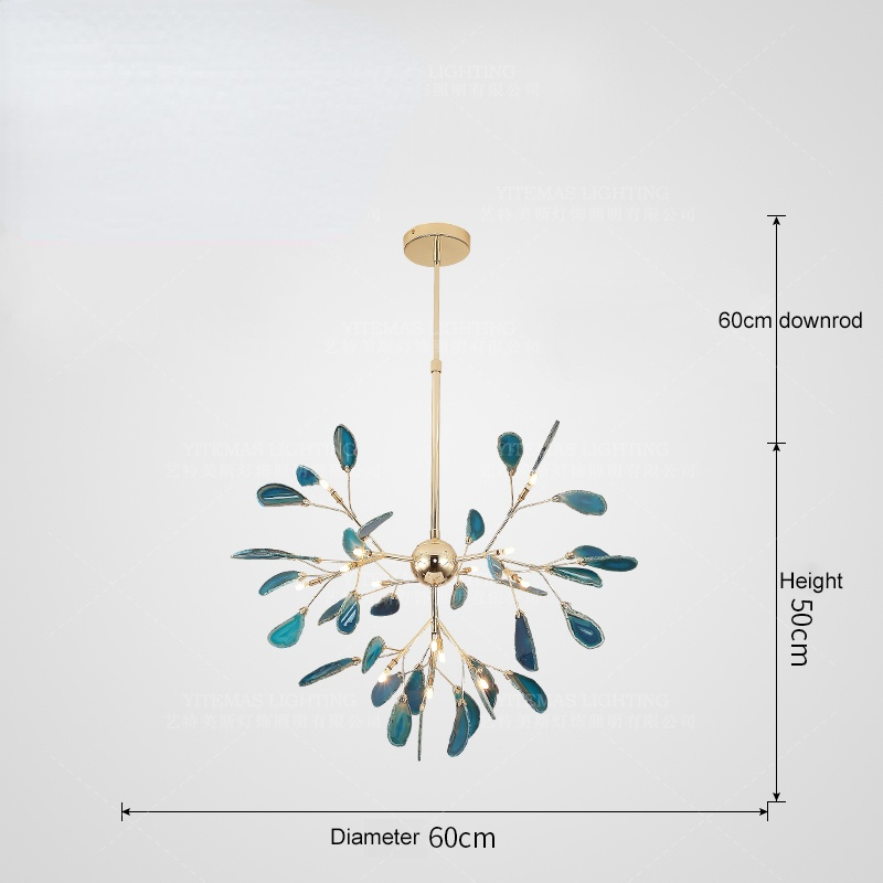 Arisha Lustre Coloré Branche Feuille Design, Salon/Chambre